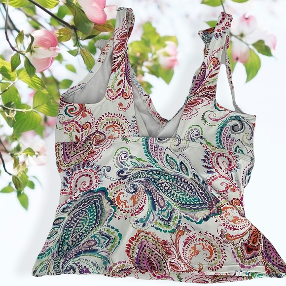 Ralph lauren tummy control tankini top size 16W - Picture 5 of 8